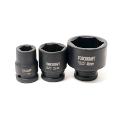 Coffret 3/4'' clé à cliquet douilles 6 pans 19 à 50mm Cr-Mo FK-6141MPB