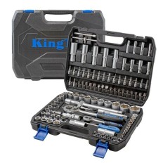 Coffret clé à cliquets 1/4'' et 1/2" douilles longues E-Torx embouts outils Cr-V