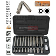 Jeu d'embouts SPLINE XZN VW AUDI 12 pans M4 M5 M8 M9 M10 M12 M14 M16 M18 C6938