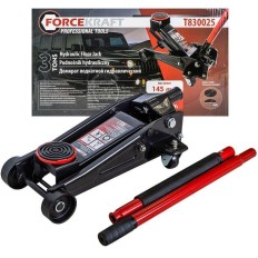 Cric rouleur hydraulique 3 Tonnes voiture 4x4 VUL 135mm Professionnel FORCEKRAFT