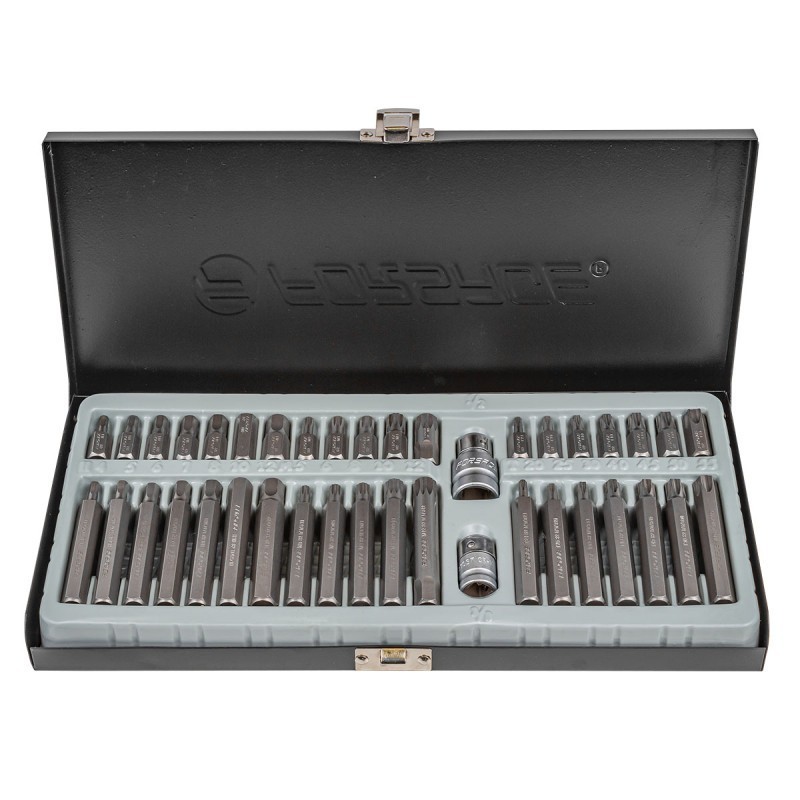 Coffret 40 embouts TORX BTR XZN SPLINE 12 pans Acier S2 Professionnel VW FORSAGE