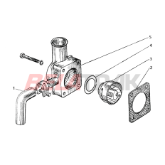 Boîtier de thermostat AVTO BELARUS MTZ 50_80_90 série 500 réf. 50-1306025