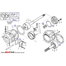 kit joints de freins étanchéité sangle de frein AVTO BELARUS LTZ T40 T-40 T-400