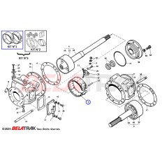 Kit 2 Bandes / sangles de freins AVTO BELARUS LTZ T40 T-400 T-420 T-405 T-425 465
