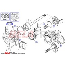 kit freinage sangles de frein et joints AVTO BELARUS LTZ T40 T-40 T-400 420 465