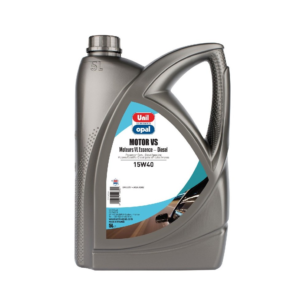 Bidon 5 L Huile de moteur 15w40 UNIL-OPAL Made in France