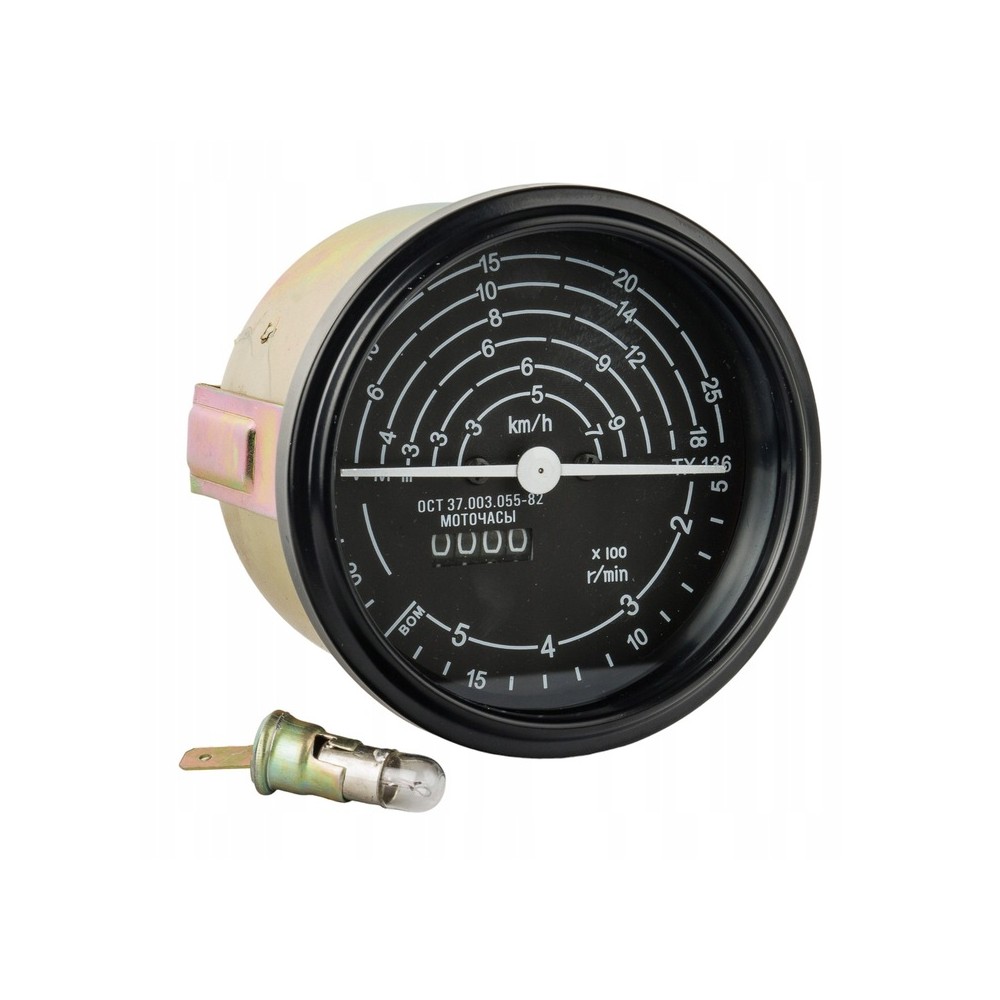 Compteur tractomètre km/h avec ampoule 12 volts AVTO BELARUS T-25 / T-40