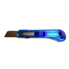 Cutter lame 18 mm couleur BLEU avec lame sécable RICHMANN C9110