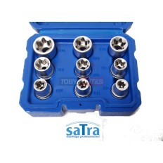 Jeu douilles E-Torx 1/2" E10 E11 E12 E14 E16 E18 E20 E22 E24 TORX SATRA S-SE912 