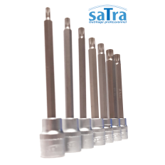 Jeu embouts longs sur douilles  SPLINE XZN 3/8" VW Audi Skoda de M4 à M10 SATRA