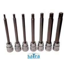 Jeu embouts longs sur douilles  SPLINE XZN 3/8" VW Audi Skoda de M4 à M10 SATRA