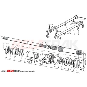 Fourchette d'embrayage et butée